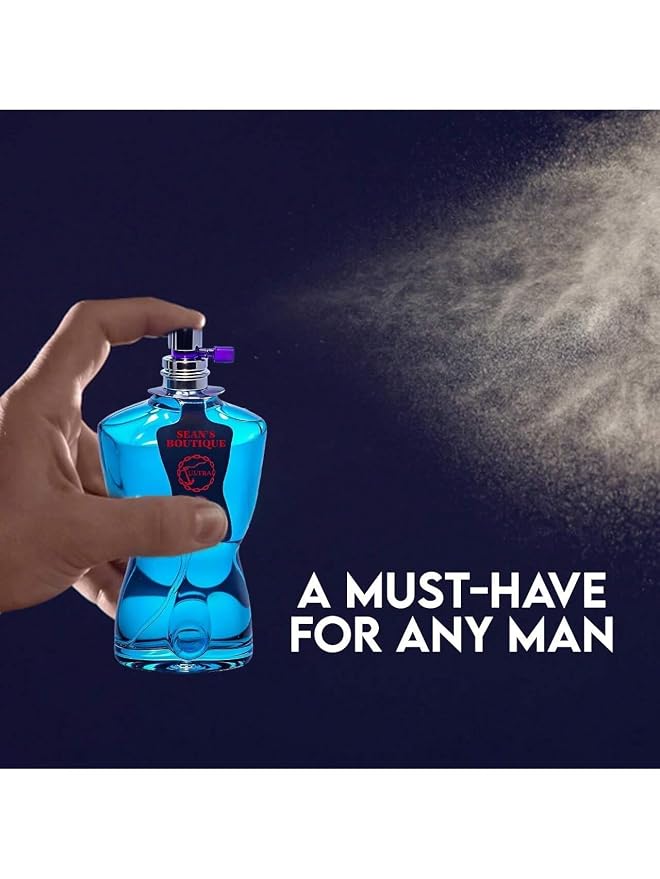 AFLUXE 2PCS Valentine Milano/Sean Ultra Eau De Toilette for Men-Fresh,Romantic Scent Perfume for Men 3.4 Fl Oz Each Mens Cologne For All Skin Daily Used
