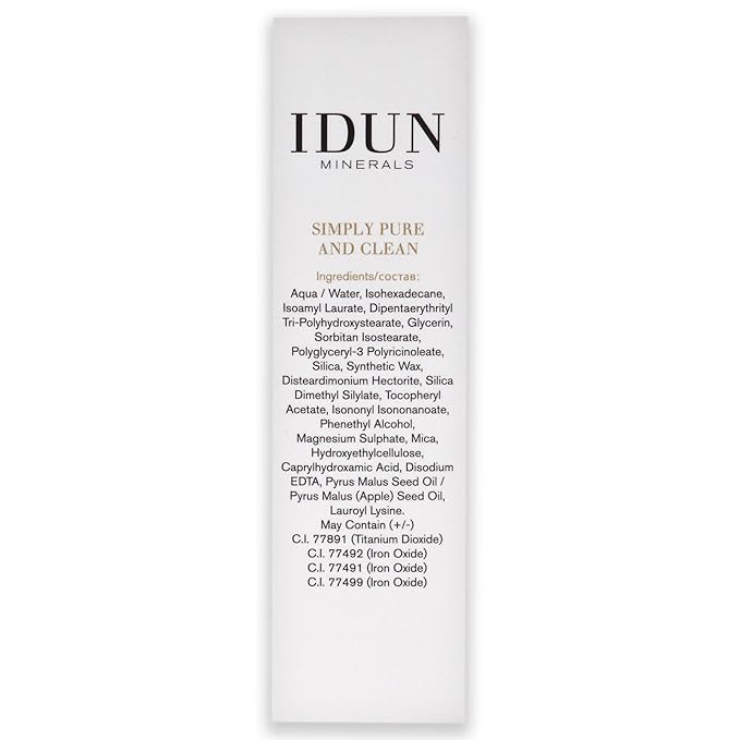 IDUN Minerals Nordic Veil Foundation - Full and Poreless Coverage, Long Lasting, Soft Matte Finish - Purified and Safe for Sensitive Skin - 310 Siri - Medium Neutral - 0.88 oz