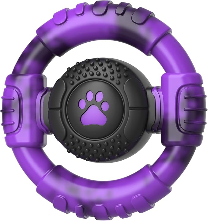 Pamlulu Tough Dog Toys for Aggressive Chewers, Indestructible Dog Toy for Large Dogs, Nylon Chew Toys for Medium Large Breed, Interactive Dog Toys to Keep Them Busy, Dog Birthday