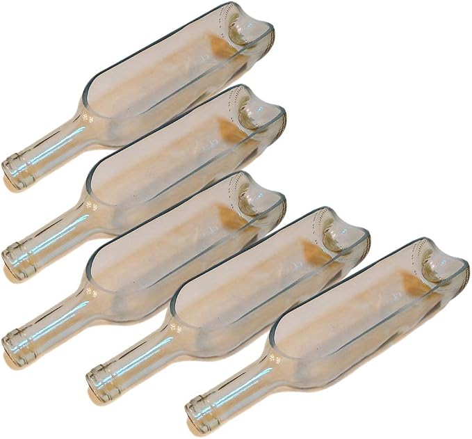 Wine Bottle vase not Included Hanger, only Bottle, Add Your Like Flowers, Plant(5PCS Transparent)