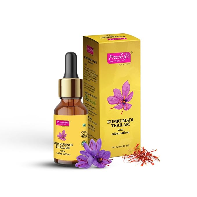 Preethy's Boutique Kumkumadi Thailam 15ml Face Massage Oil