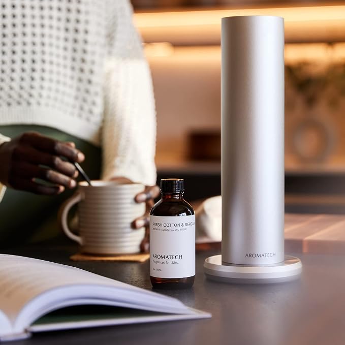 AromaTech Fresh Cotton and Bergamot Essential Oil Blend: Luxury Hotel Inspired Aromatherapy with Bergamot, Fresh Cotton & Sandalwood for Ultrasonic Diffusers & Nebulizers (500 mL)