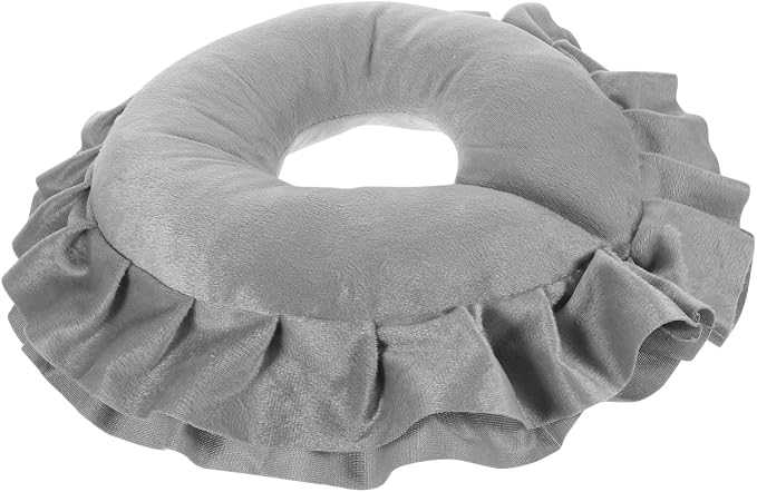 Amosfun Face Down Pillow for Massage Table Massage Headrest for Bed 15.15X15.15X2.75 Inch Reusable Spa Headrest Cushion