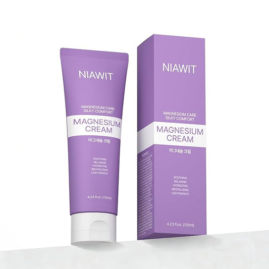 Magnesium Body Cream – Night Cream for Relaxation & Restful Body Comfort with Magnesium, Aloe, Shea Butter & Botanical Extracts | Non-Greasy, Fast-Absorbing, Gentle Texture