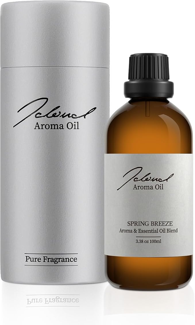 JCLOU Spring Breeze Hotel Diffuser Oil - Inspired By InterContinental Hotel Scent - Luxury Essential Oils for Diffusers for Home - Pure Aromatherapy Fragrance in Glass Bottle, 100mL