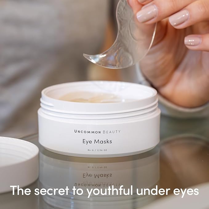 Uncommon Beauty Eye Masks - Anti-Aging, Softening, Smoothing and Depuffing Under Eye Masks for Eye Bags, Fine Lines, and Dark Circles - All Skin Types, Vegan, Cruelty Free, 30 Sets