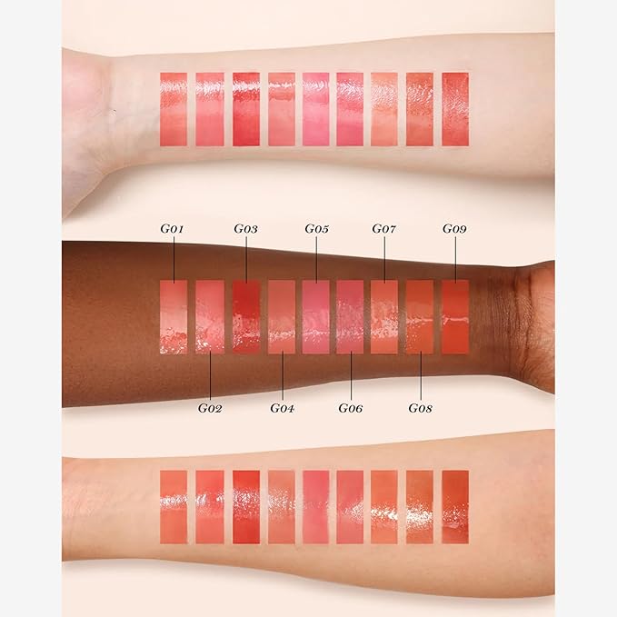 Flower Knows Midsummer Fairytales Coating Lip Lacquer,Glowy Non-Fading Lip Gloss,Hydrating Tinted Lip Oil for Girls&Women,Vegan & Cruelty Free,0.17Fl Oz(G07 Lullaby)