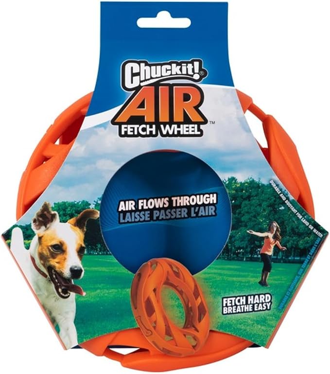 Chuckit! Air Fetch Wheel Dog Toy, Orange