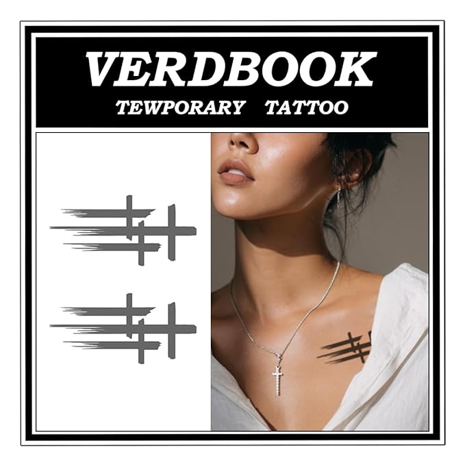 Waterproof Temporary Tattoos: 2-Sheet Tattoo Kit with Realistic Body Stickers, Semi-Permanent Tattoos for Adults Lasting 7-15 Days – Safe for Men & Women, Sacred Silence
