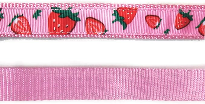azuza Dog Collar Bow tie, Lovely Pink Dog Collars with Bowtie for Small Dogs