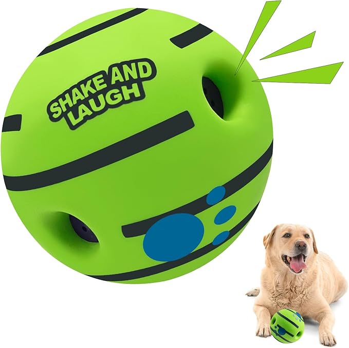 Dog Toys Ball, Interactive, XL, 5.51 in (14 cm) | Shaking with Gibbering Sound, For Training & Herding