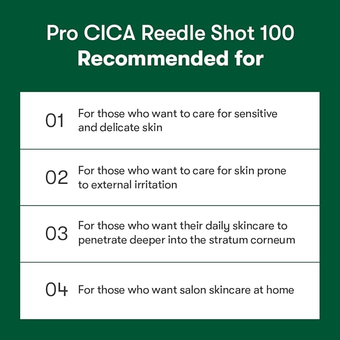 VT COSMETICS Pro Cica Reedle Shot 100, Centella Asiatica Microneedling Serum, Cica Exosome, Soothing, Hyaluronic Acid, Soft Skin, Glass Skin, Korean Skincare Booster 1.69 Fl Oz.(50ml)