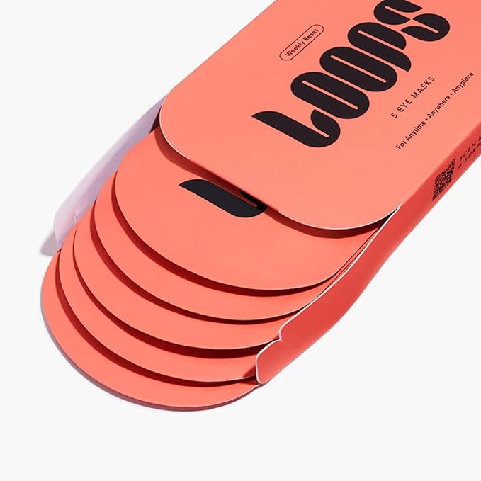 LOOPS WEEKLY RESET - Rejuvenating Hydrogel Eye Mask Kit - Hydrate, Nourish and Help Reduce Wrinkles for Refreshed Eyes - Reduces Signs of Puffiness - For Resilient-Looking Skin - 5 Pc