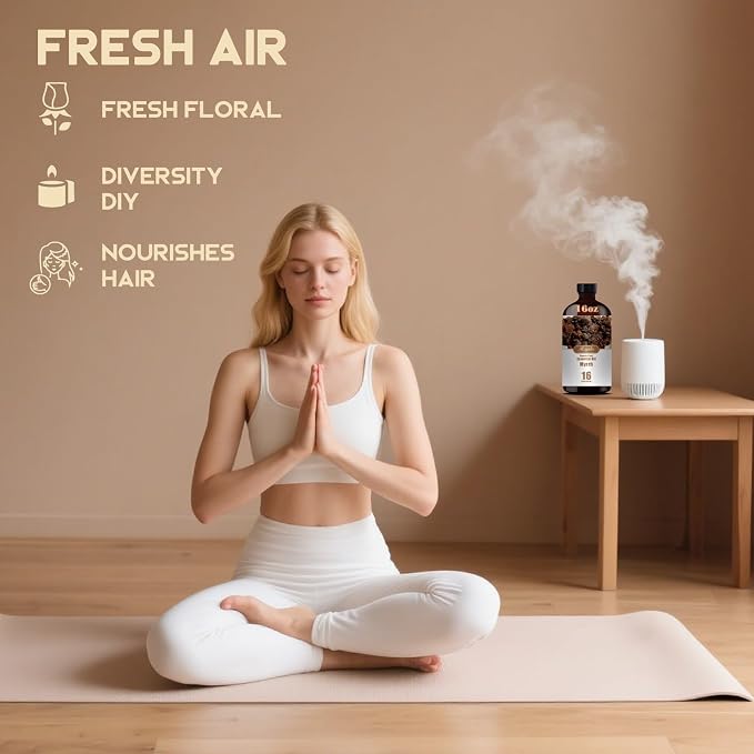 Myrrh Essential Oil, Myrrh Oil for Meditation, Diffuser, Humidifier, Massage, DIY Soap, Candle, Skin Care, Yoga, Gift Ready, Myrrh Fragrance Oil - MLYNKL Essential Oils (16.33 fl oz / 490ml)