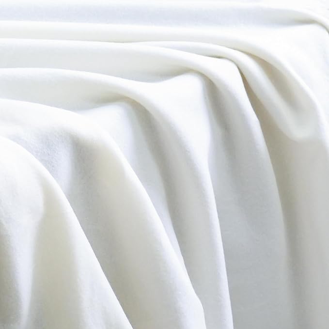 ZYFZCYBL Fleece Throw Blankets Lightweight Warm Soft Cozy Pet-Friendly Bulk Fleece Throw Blanket Solid for Home Bed, Sofa，Office,Gifts, Couch (Pack of 6-50 x 60 inch，White)