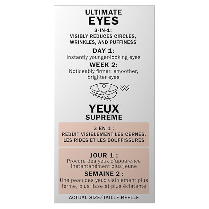 OLAY Ultimate Eye Cream for Dark Circles, Wrinkles And Puffiness 0.4 oz (Pack of 3)