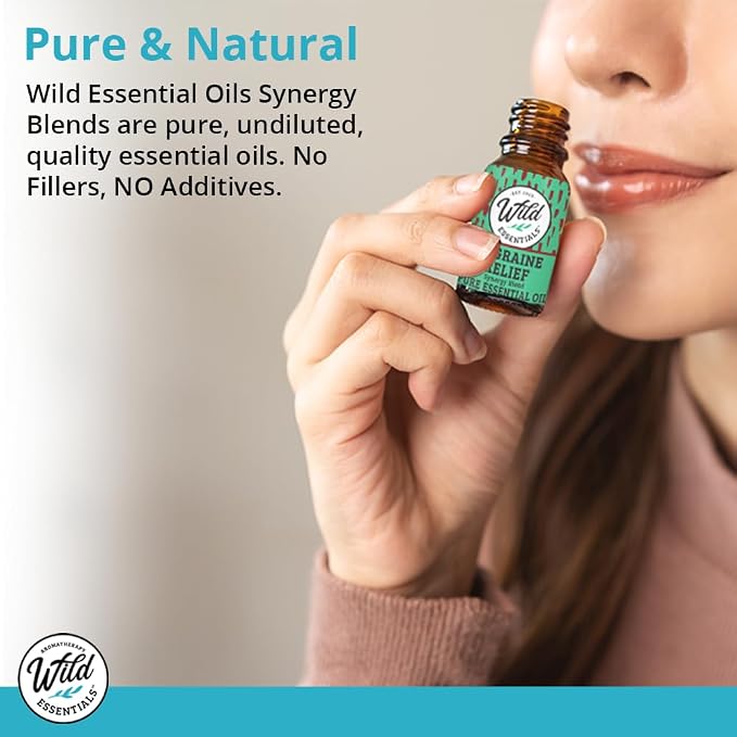 Wild Essentials Relax 100% Pure Essential Oil Synergy Blend 2 Pack - 10ml, Therapeutic Grade - Stress Ease, angst, Mood, Sleep, Calming, Mindfulness, Meditation, Made in The USA