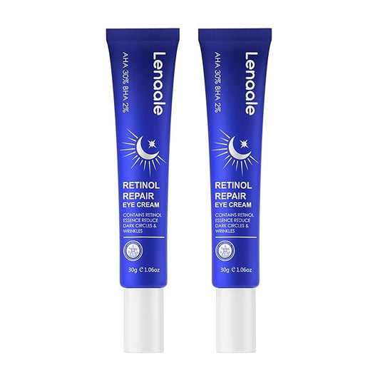 Retinol Eye Cream, Hydrating Under Eye Care Daily Wrinkle Cream, Infused with AHA30% to Smooth and Hydrate Skin, Eye Crea for Dark Circles Treatments, Reduce Under Eye Bags, Smooth Wrinkles