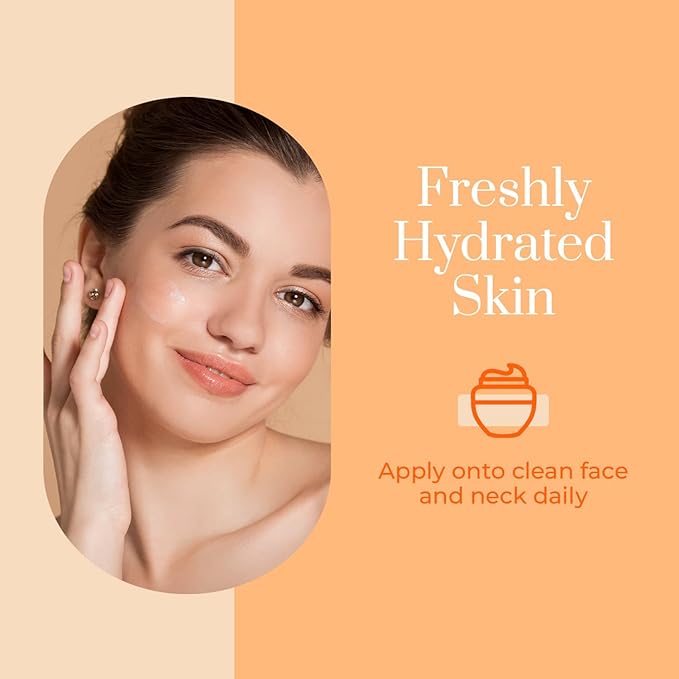 Clear Beauty Vitamin C & Collagen Daily Face Moisturizer - Dermatologist Tested, Restores & Brightens Skin Tone, Firming, Anti-Aging Cream, Cruelty-Free Korean Skin Care, All Skin Types - 2 Pack
