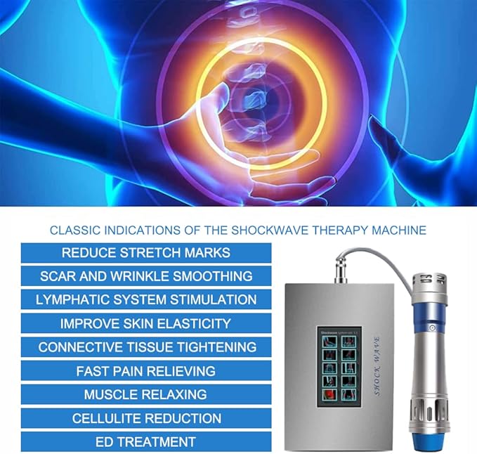 Muscle Massage Gun Impulse Gun Deep Tissue Percussion Muscle Massager for Neck Back, Shoulder Body Pain Relief Electric Spine Chiropractor 7 Heads Chiropractic Adjustment Tool