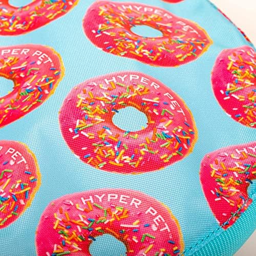 Hyper Pet Flippy Flopper Flying Disc Soft Dog Toy, 9 Inches, Donut Design