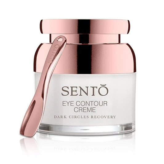 Onsen Secret SENTO Eye Contour Creme - 30ml / 1 fl.oz, Reduces Dark Circles, Puffiness & Fine Lines - Sea Fennel Stem Cells, Rice Bran Oil & Hyaluronic Acid - Hydrogen Infused Anti-Aging Cream