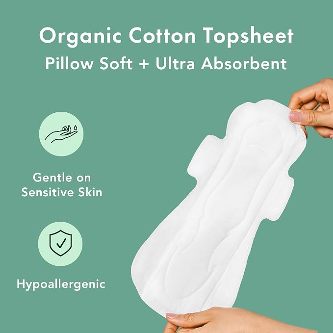 Rael Organic Cotton Cover Overnight Pads (20 Count) & Compact BPA-Free Plastic Applicator Tampons (Regular, 26 Count) Bundle