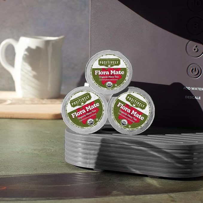 Organic Positively Tea Company, Flora Mate Herbal Tea, K-Cup Compatible, 24 Pods