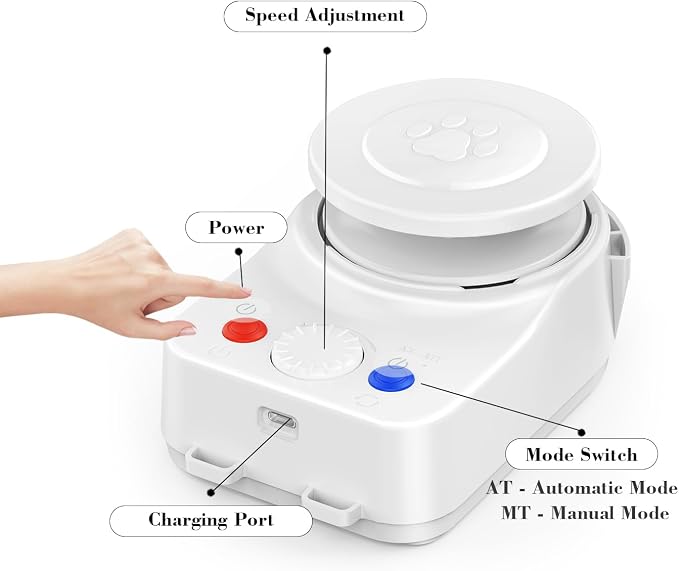 Interactive Cat Toy for Indoor Cat,Automatic Treadmill for Exercise | Automatic Moving Cat Chase Toy with Auto/Manual Control for Indoor Exercise, Mental Stimulation, for Cats and Kittens.(H1K2)