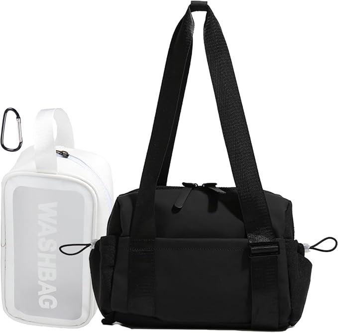 Mini Gym Bag for Women, Small Tote bag with Wet Compartment and Toiletry Bag for Yoga, Pilates, Swimming