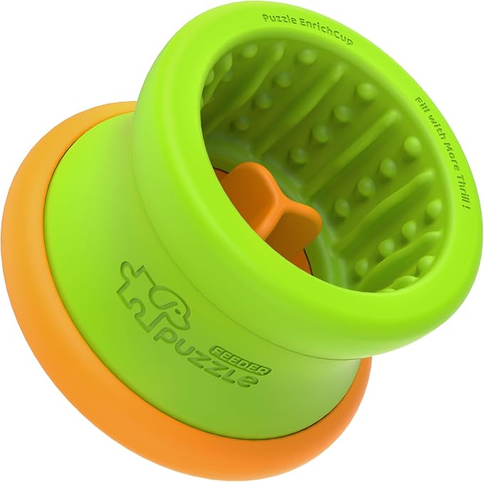 Puzzle Feeder Dog Puzzle Toys, Interactive Dog Toys to Keep Them Busy,Detachable Dog Enrichment Toys Easy to Clean, Dog Toys for Medium Dogs, Green