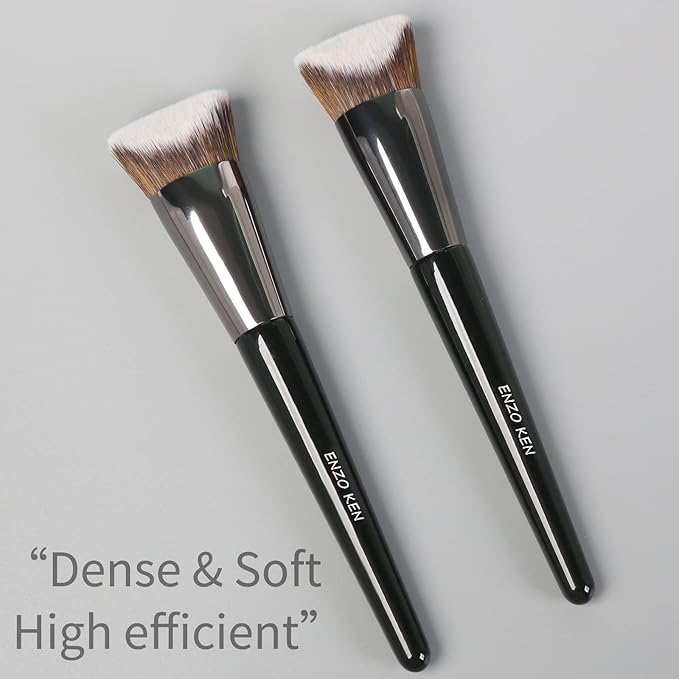 Angled Foundation Brush for Liquid Makeup, Contour Foundation Brush, Cream Contour Brushes for Makeup, Pinnacle Foundation Brushes for Cream Foundation, Makeup Brushes for Foundation.