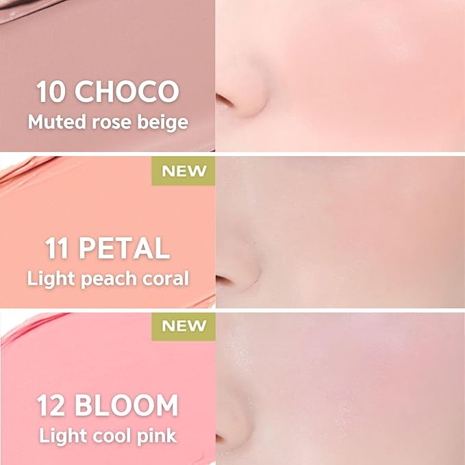 BBIA Ready To Wear Downy Cheek Cream Blush 8 Color - Creamy Blendable & Buildable Blush Dewy Texture & Matte Finish High Pigment Longlasting Lightweight Natural Face Makeup, 0.12oz (05 DOWNY CORAL)