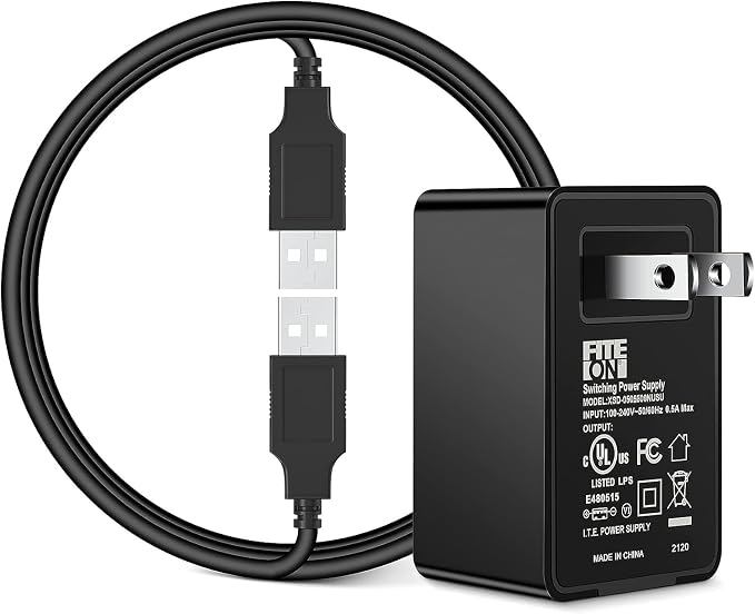 Replacement 5V USB Cat Feeder Adapter for VOLUAS VL002 Automatic Pet Food Dispenser Charger Power Supply Cord
