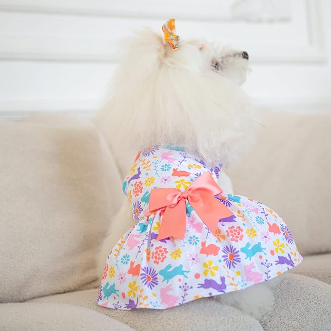CuteBone Dog Mesh Dress Puppy Sundress Pet Outfit Summer Fashion for Small Dogs Girl Cat Clothes