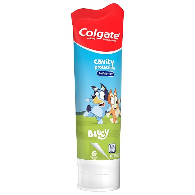 Colgate Kids Toothpaste with Fluoride, Mild Fruit Flavor | Fights Cavities | Sugar Free | 4.6 Oz Tube | Pack of 2