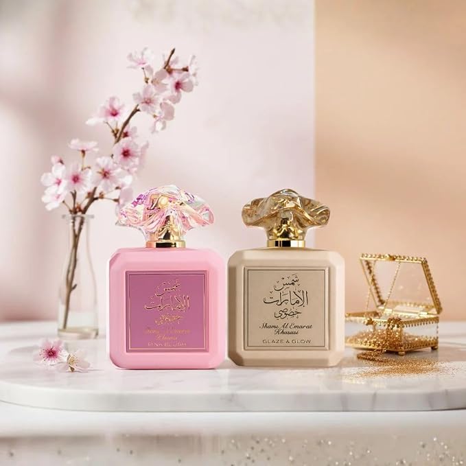 Ard Al Zaafaran Shams Al Emarat Khususi Pink Blush & Glaze & Glow Eau de Parfum Sprays 100ml (3.4 oz)