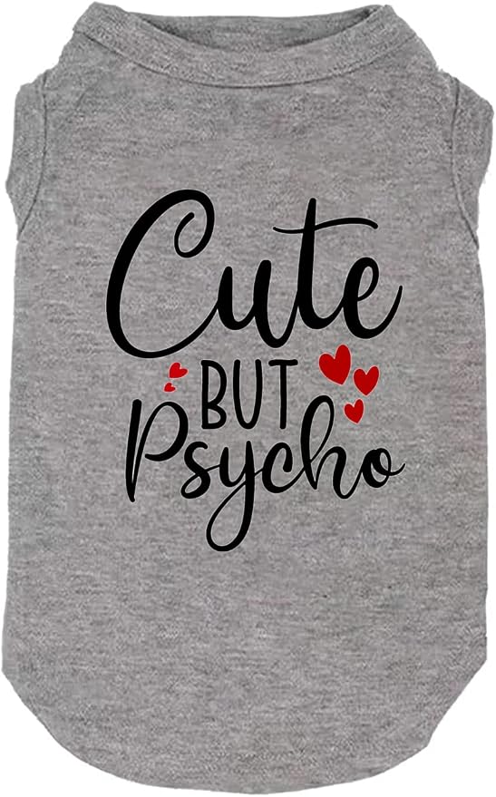 Dog Clothes Puppy T Shirt Vest Soft and Light-Weight for Small Large Dogs with 'Bitches Love ME' Slogan Prining Pet Apparel(XX-Large,SG-Grey01)