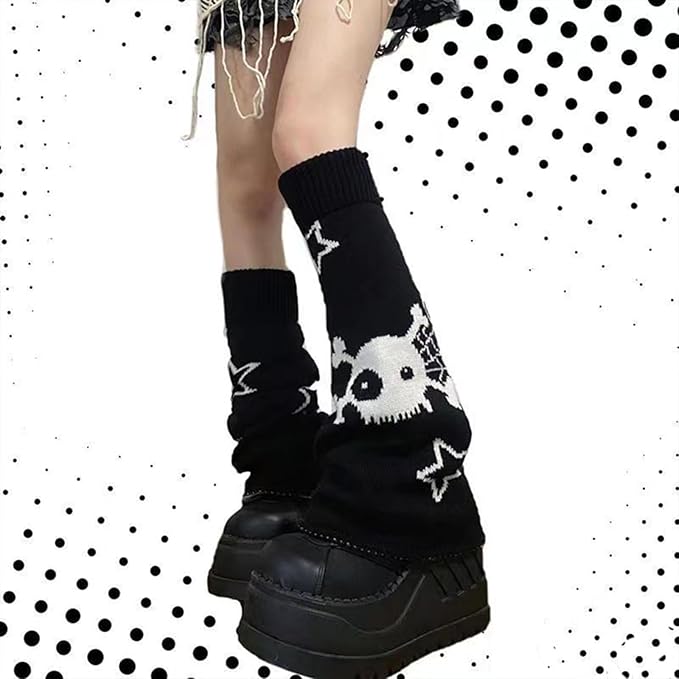 Sexybody Women's Leg Warmers Fashion Knit Warmers Long Socks Cute Y2K Kawaii Japanese Lolita Harajuku Accessories for Girls