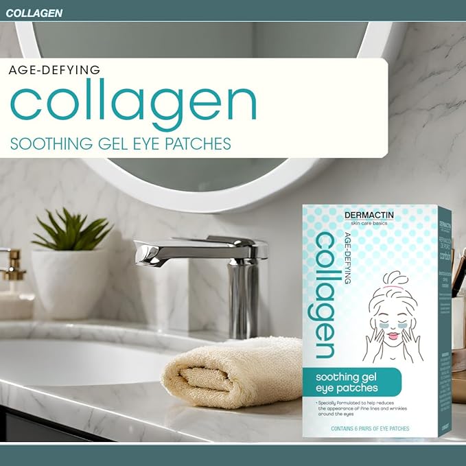 Dermactin Age Defying Collagen Soothing Gel Eye Patches - 6-Count