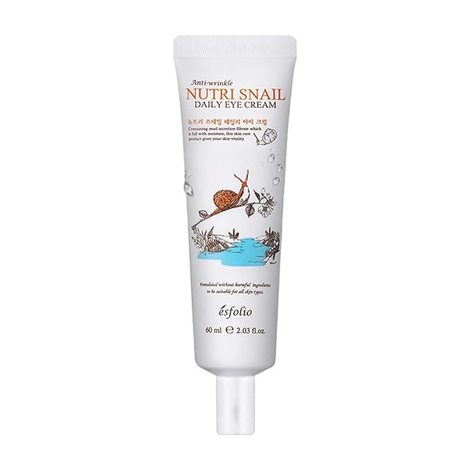 Esfolio Collagen Daily Eye Cream – Firming Hydrolyzed Collagen Formula for Under-Eye Care – Lightweight Moisturizer with Botanical Extracts – Korean Skincare (60 ml / 2.03 fl oz)