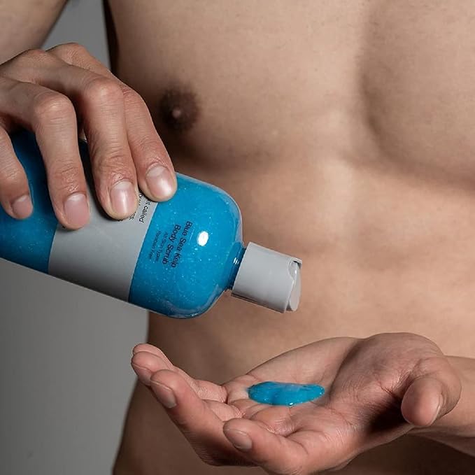 Anthony Invigorating Rush Hair and Body Wash, 32 Fl Oz Blue Sea Kelp Body Scrub, 32 Fl Oz