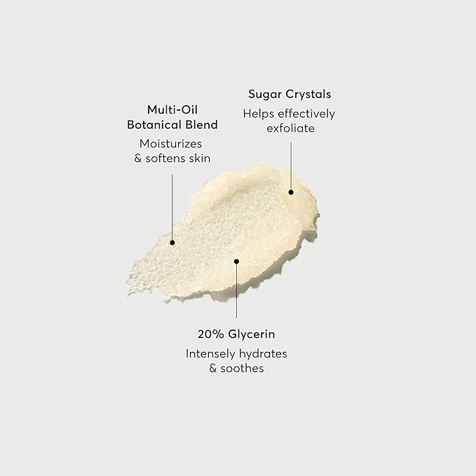 Naturium Glow Getter Body Scrub, Exfoliating Sugar Crystals with Linoleic-Rich Oils, Glycerin & Squalane, 226 g / 8 oz