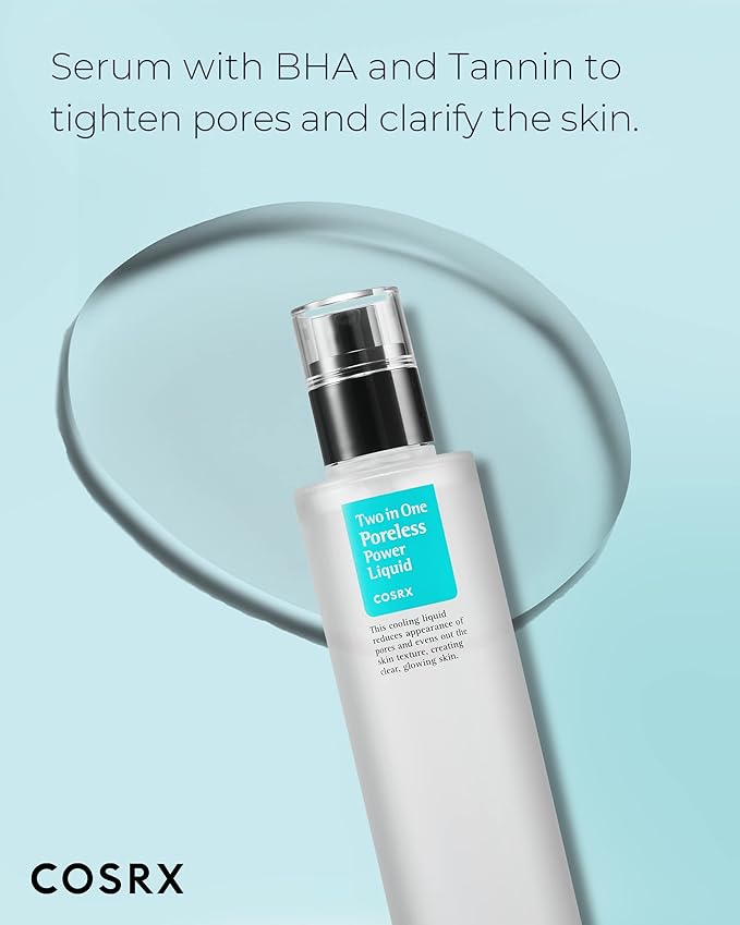 COSRX Two in One Poreless Power Liquid, 100ml / 3.38 fl.oz | Tightening Pores | Korean SkinCare, Animal Testing Free, Paraben Free