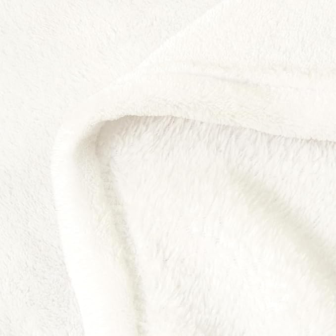 BEDELITE Fleece Blanket Soft Plush Throw for Couch Cream 50"x70" | Ultra Soft Fleece, Plush Microfiber, Lightweight Warmth, All Season Comfort, Fade Resistant, Machine Washable, Couch Sofa Bed