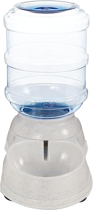 Amazon Basics Gravity Pet Water Dispenser for Cat and Dog, Easy to Clean, 135.3fl.oz Capacity, Small