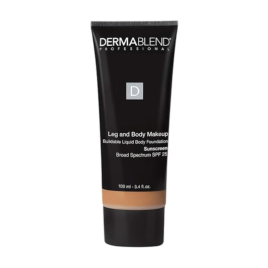 Dermablend Leg and Body Makeup Foundation with SPF 25, 40N Medium Natural, 3.4 Fl. Oz.