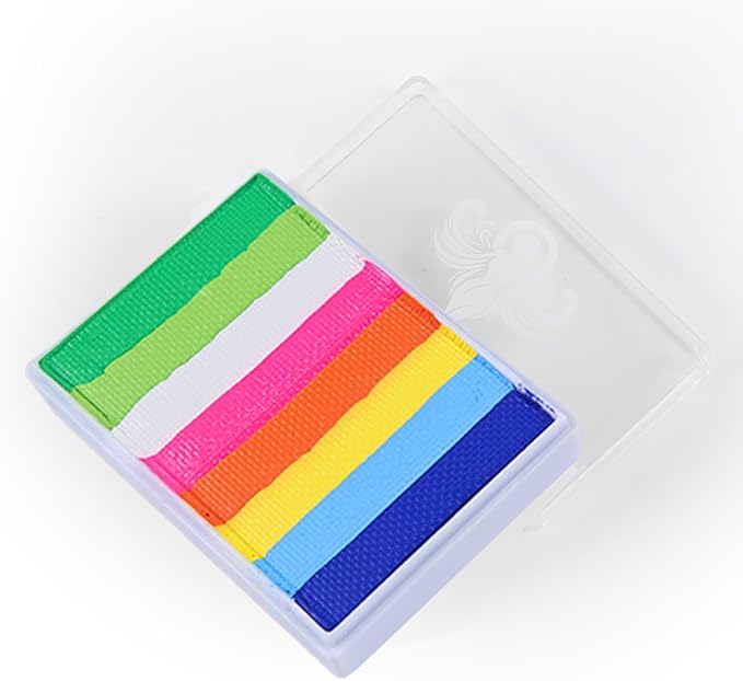Anka Bella Professional Water Activated Rainbow Cake Face Paint（Rosy Clounds）50gm,Hypoallergenic, Non-Toxic,Face Body Painting Makeup