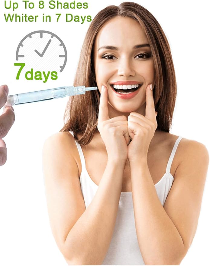 Bright White Smiles - Teeth Whitening Gel Refill Kit - 10 Tubes 44% Carbamide Peroxide Tooth Whitener Formula