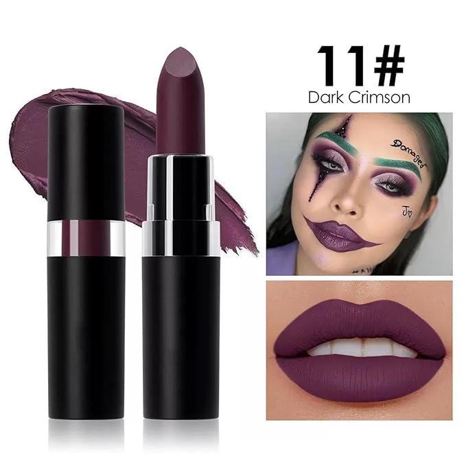 Plum Body Paint, Face and Body Paint Stick for Halloween Joker Zombie Vampire Skeleton Skull Special Effects Mime Makeup (11# Plum)